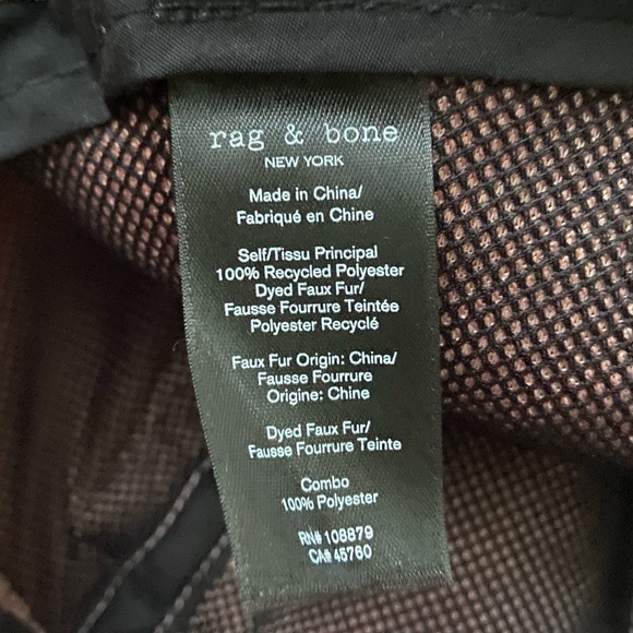 Rag & Bone Addison Faux Shearling Baseball Cap - Picture 10 of 10